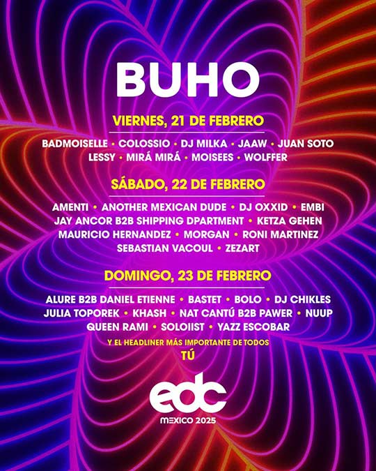 buho edc mexico 2025