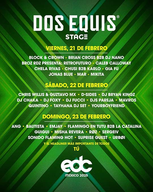 xx stage edc mexico 2025