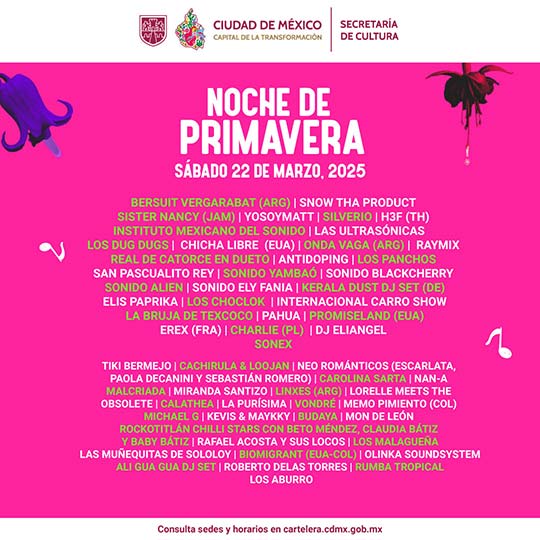 noche de primavera 2025 cartel